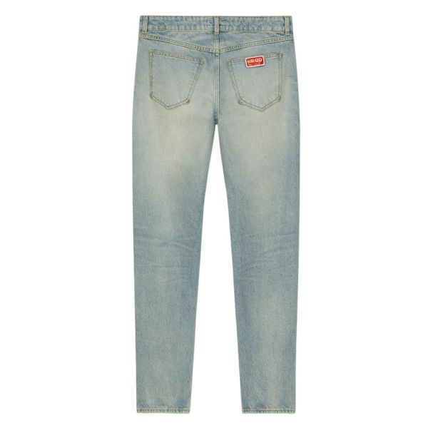 Kenzo Bara Slim Jeans Licht Blauw