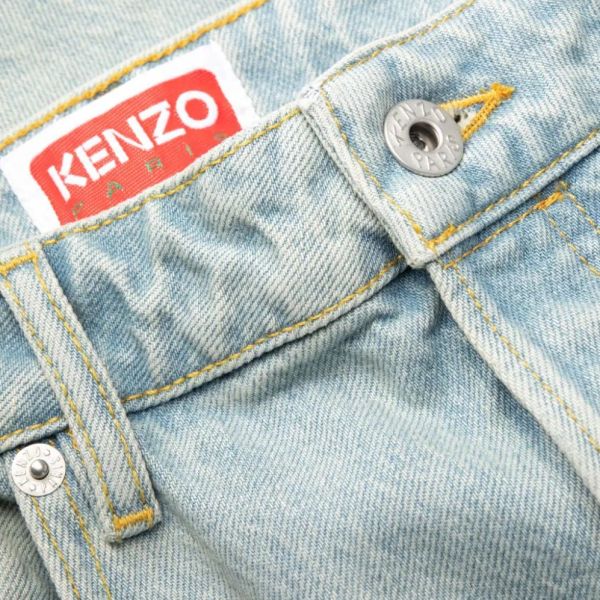 Kenzo Bara Slim Jeans Licht Blauw
