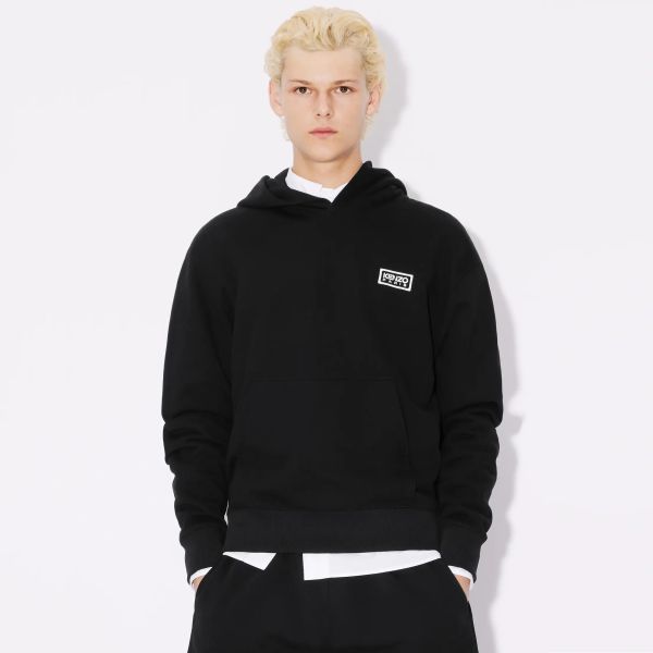Kenzo Bicolor Kenzo Paris Classic Hoodie Zwart