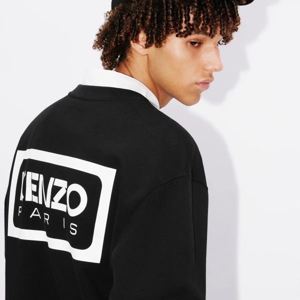 Kenzo Bicolor Kenzo Paris Classic Sweater Zwart