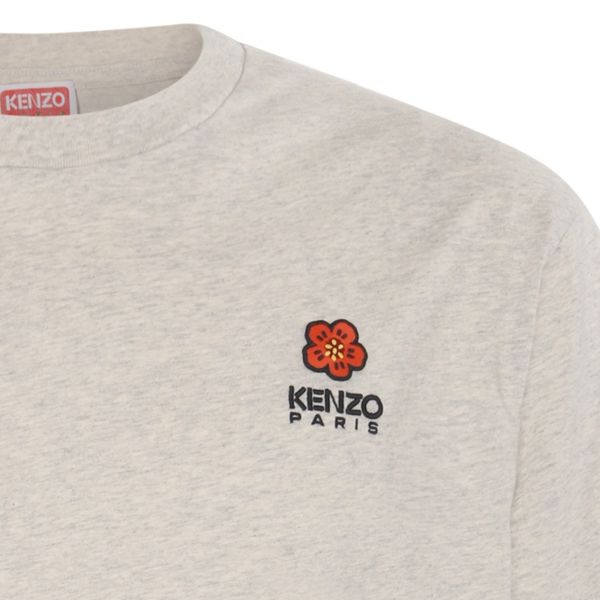 Kenzo Boke Flower Crest T-shirt Grijs