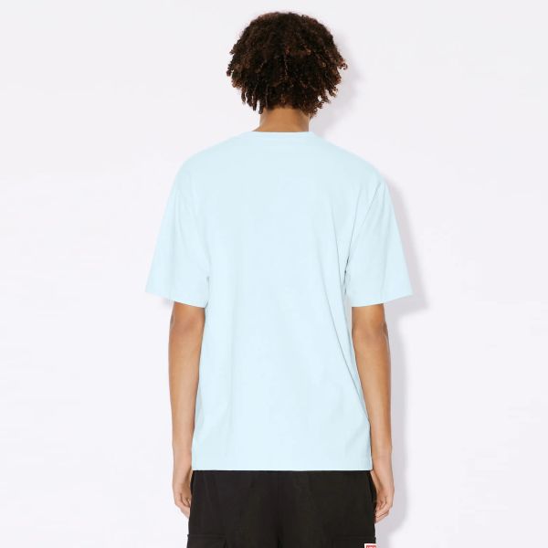 Kenzo Boke Flower Crest T-shirt Licht Blauw