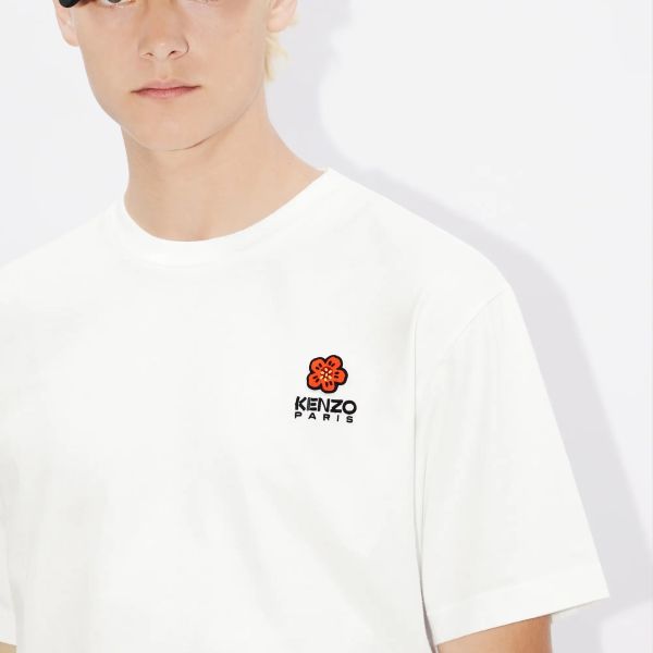 Kenzo Boke Flower Crest T-shirt Wit