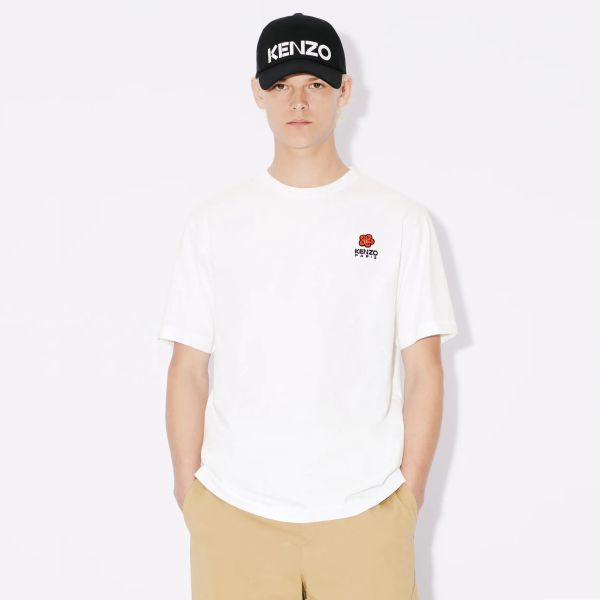 Kenzo Boke Flower Crest T-shirt Wit