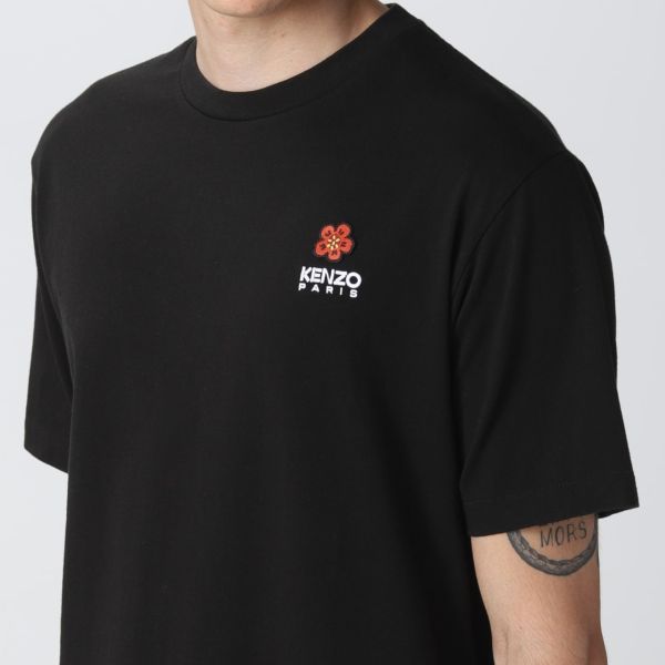 Kenzo Boke Flower Crest T-shirt Zwart