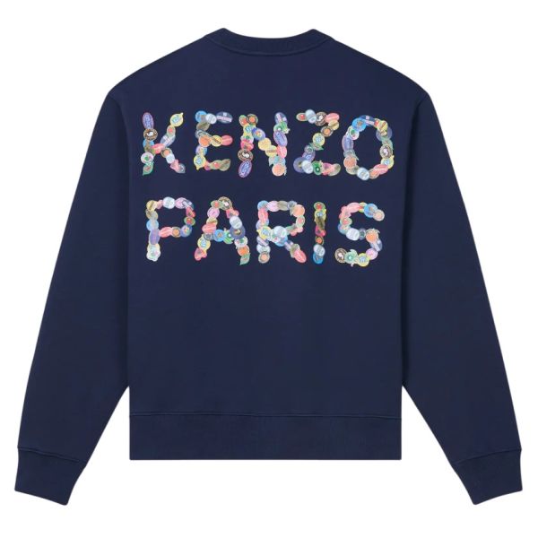 Kenzo Fruit Stickers Classic Sweater Navy