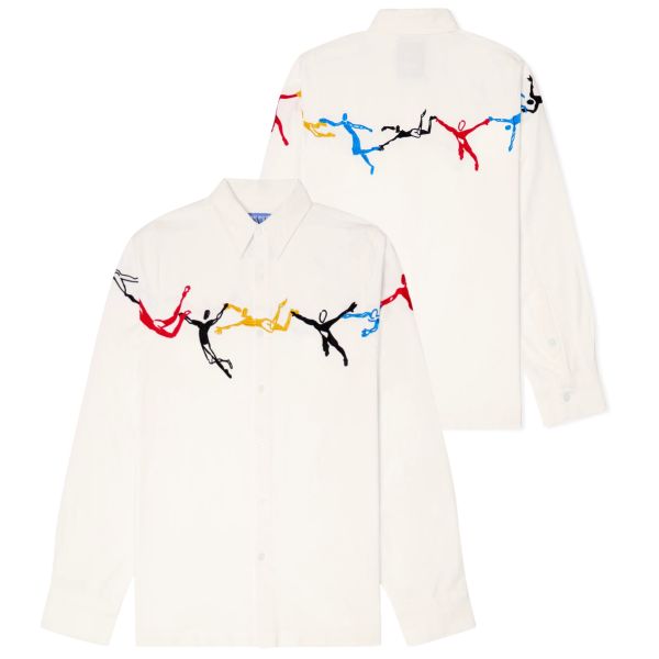 KidSuper Studios Trapeze Performer Overhemd Off White