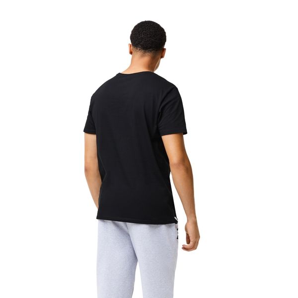 lacoste 3-pack basic t-shirt zwart