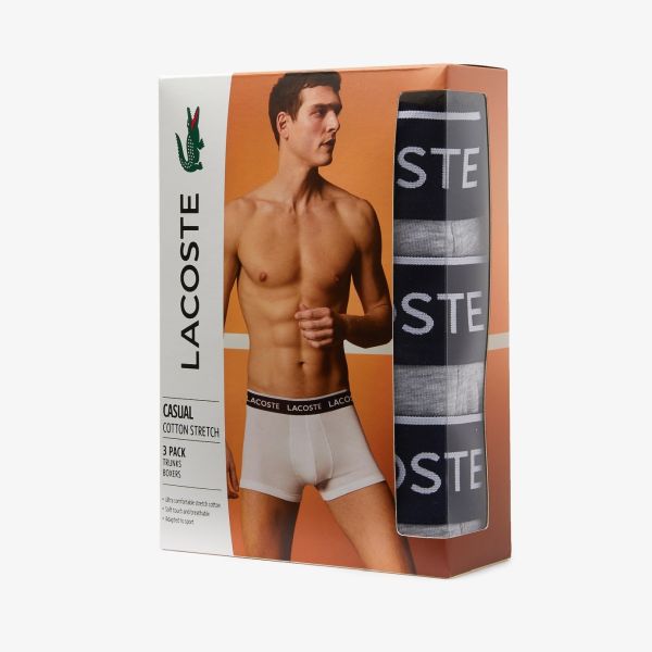 Lacoste 3-Pack Boxer Grijs