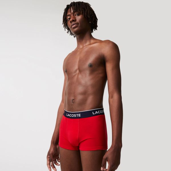 Lacoste 3-Pack Boxer Navy/Rood/Blauw