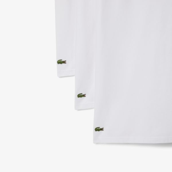 Lacoste 3-Pack Lounge T-shirt Wit