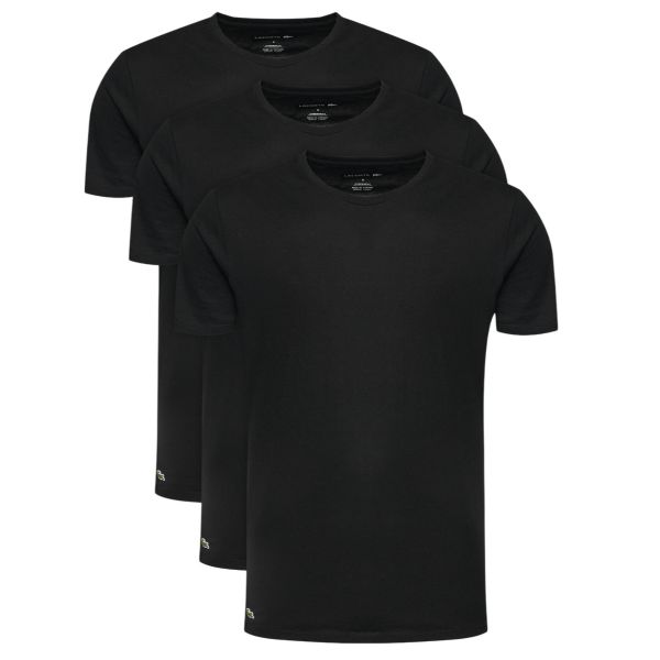 Lacoste 3-Pack Lounge T-shirt Zwart