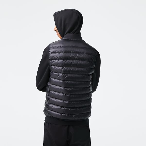 lacoste bodywarmer zwart