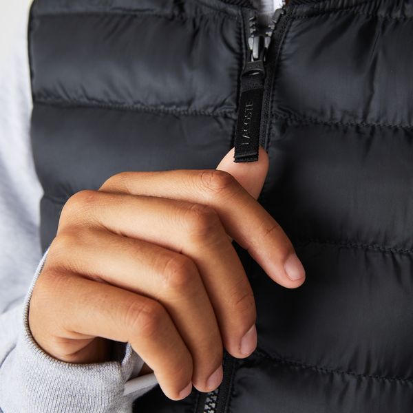 lacoste bodywarmer zwart