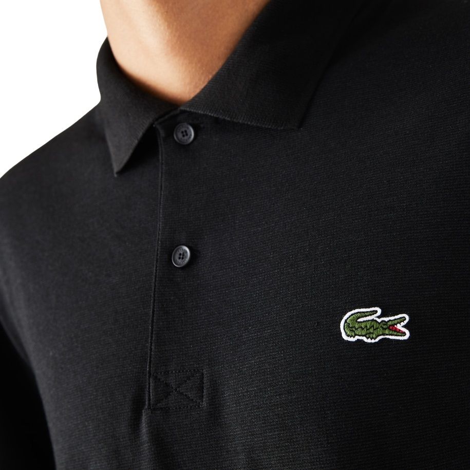 lacoste classic fit polo zwart