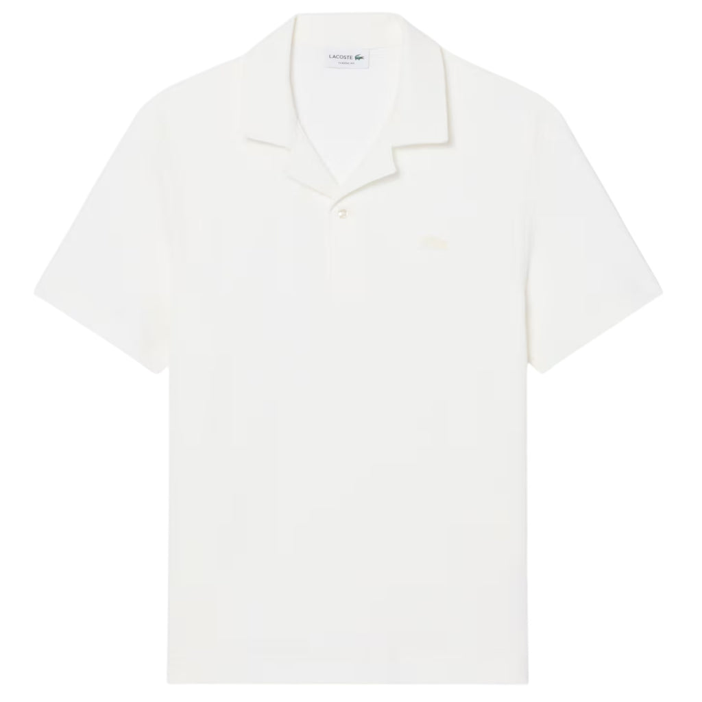 Lacoste Classic Fit Textured Polo Off White