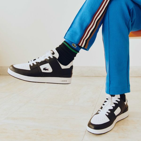 Lacoste Court Cage Sneaker Wit/Zwart