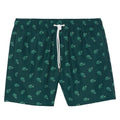 Lacoste Crocodile Print Zwembroek Donker Groen