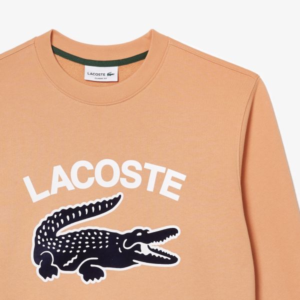 Lacoste Crocodile Sweater Oranje