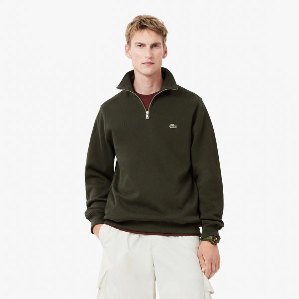 Lacoste Half Zip Sweater Donker Groen