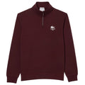 Lacoste Heritage Half Zip Sweater Bordeaux