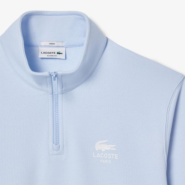 Lacoste Heritage Half Zip Sweater Licht Blauw