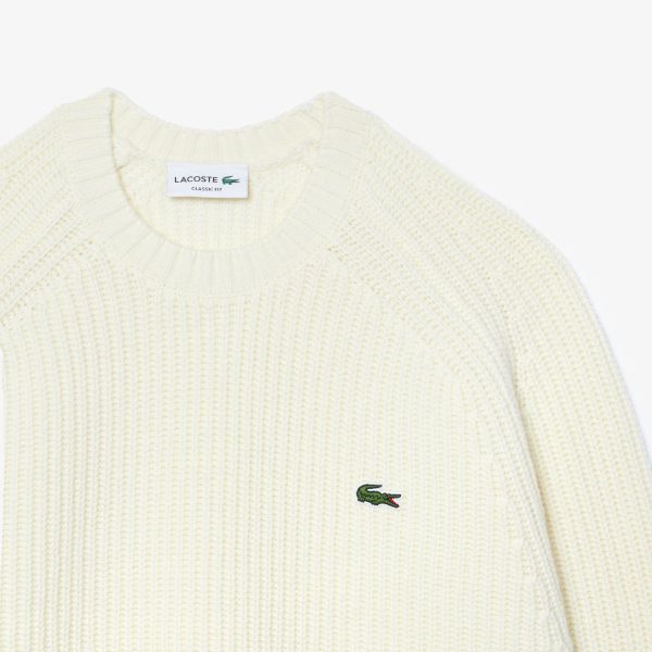 Lacoste Knitted Sweater Off White