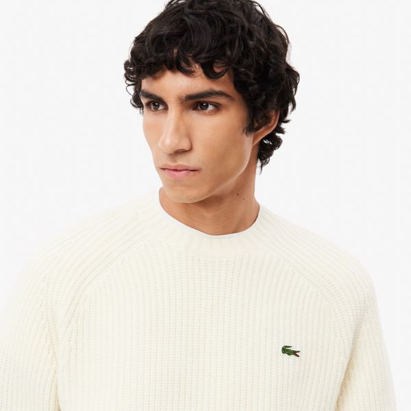 Lacoste Knitted Sweater Off White