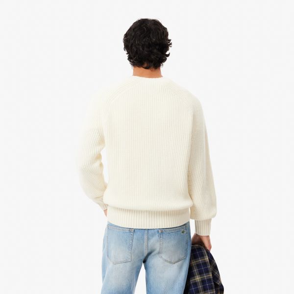 Lacoste Knitted Sweater Off White
