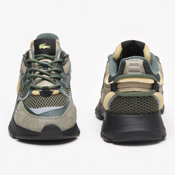 Lacoste L003 Sneaker Donker Groen/Beige
