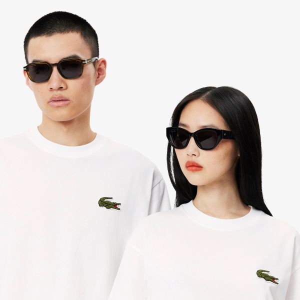 Lacoste Loose Fit T-shirt Wit