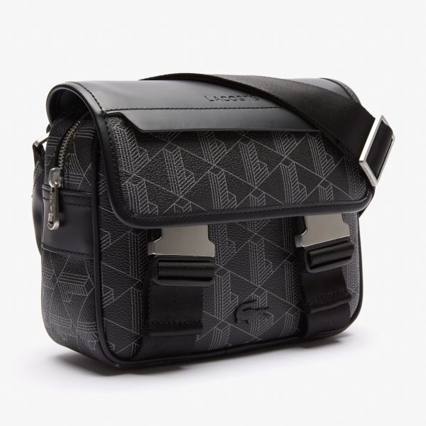 Lacoste Blend Messenger Bag Zwart