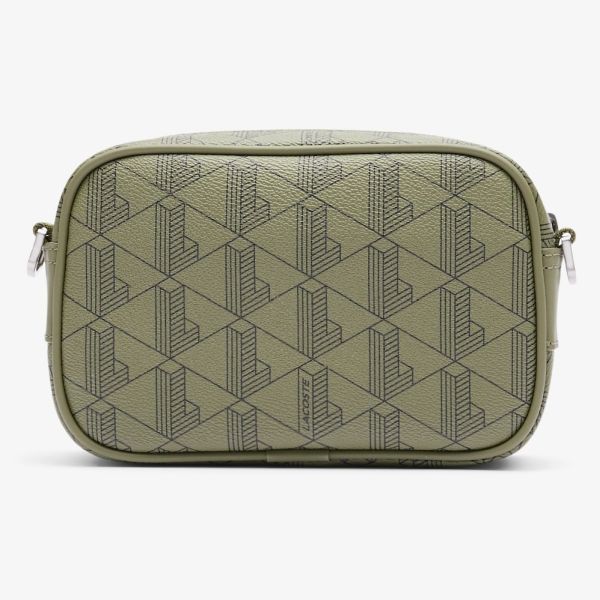 Lacoste Monogram Reporter Bag Donker Groen