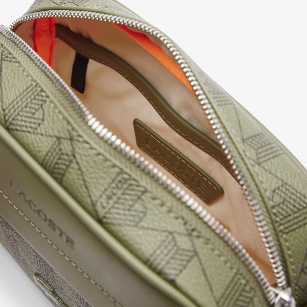 Lacoste Monogram Reporter Bag Donker Groen