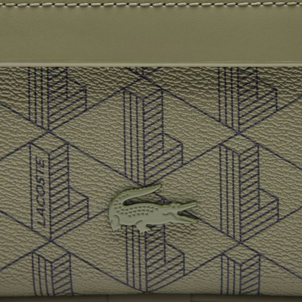Lacoste Monogram Reporter Bag Donker Groen