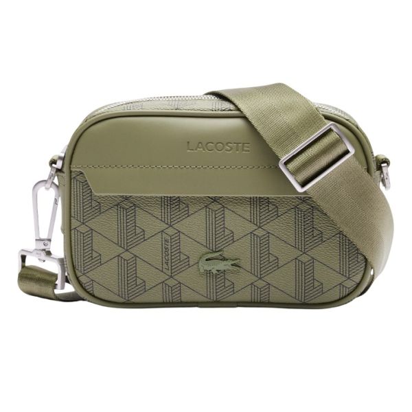 Lacoste Monogram Reporter Bag Donker Groen