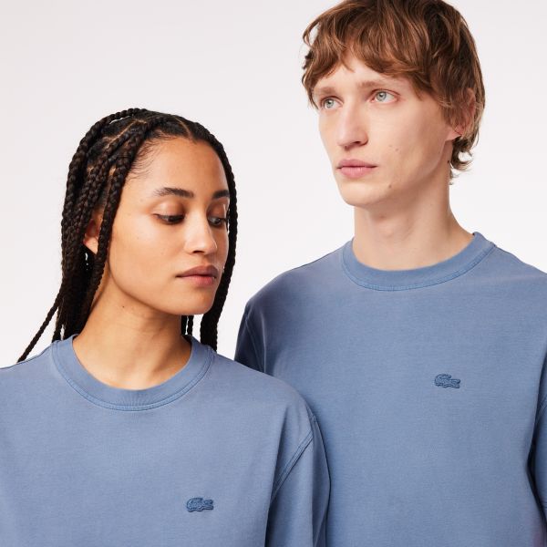 Lacoste Natural Dyed T-shirt Blauw