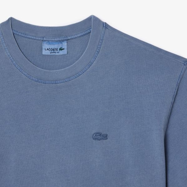Lacoste Natural Dyed T-shirt Blauw