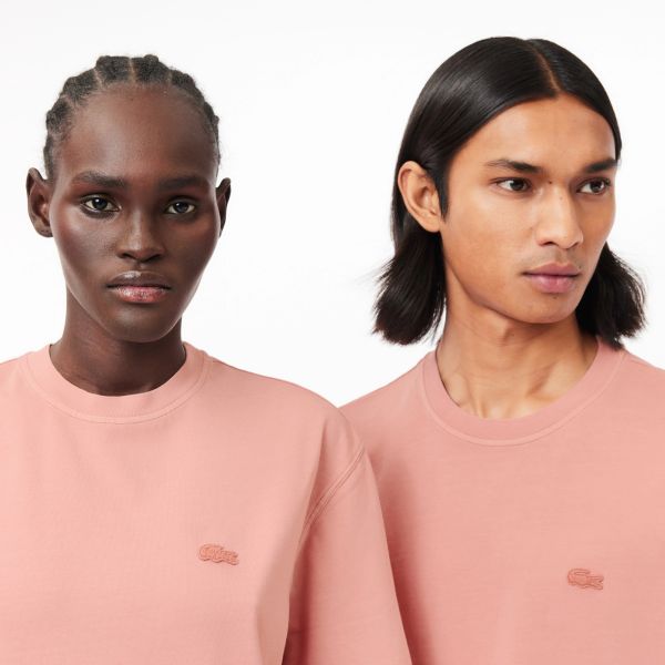 Lacoste Natural Dyed T-shirt Roze