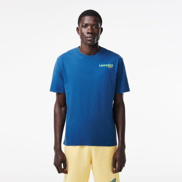 Lacoste Ombré Back T-shirt Blauw