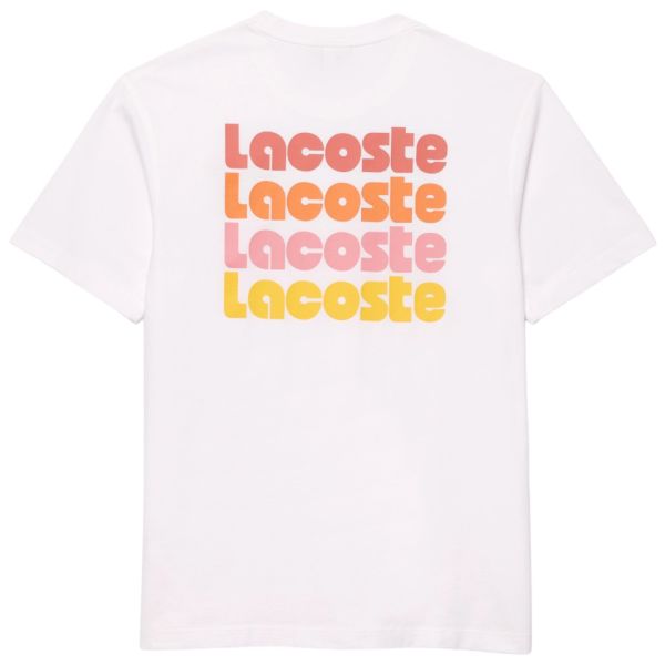 Lacoste Ombré Back T-shirt Wit