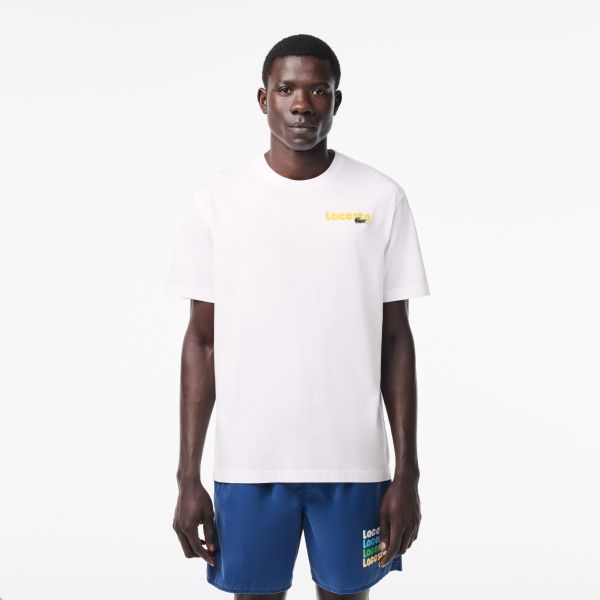 Lacoste Ombré Back T-shirt Wit
