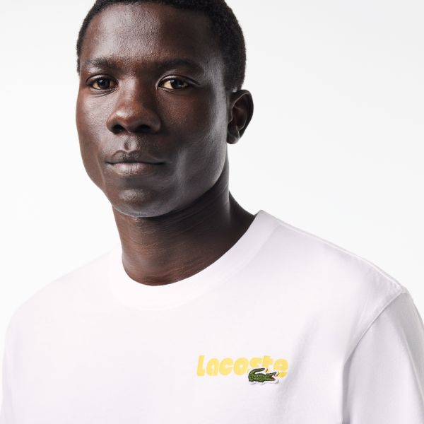 Lacoste Ombré Back T-shirt Wit