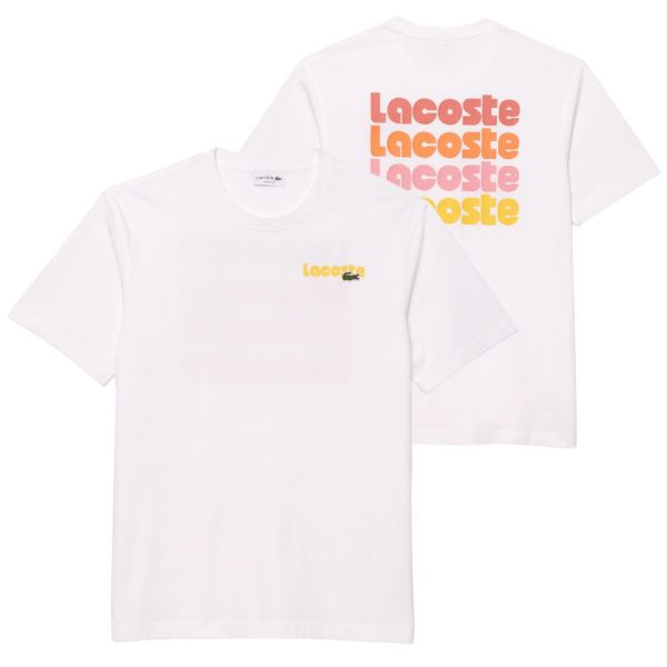 Lacoste Ombré Back T-shirt Wit