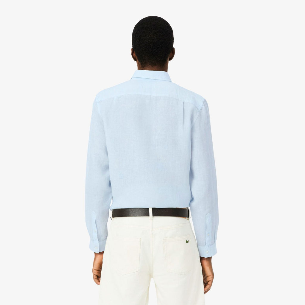 Lacoste Overhemd Licht Blauw