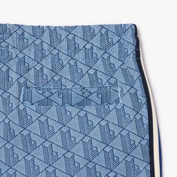 Lacoste Paris Jacquard Monogram Trainingsbroek Blauw