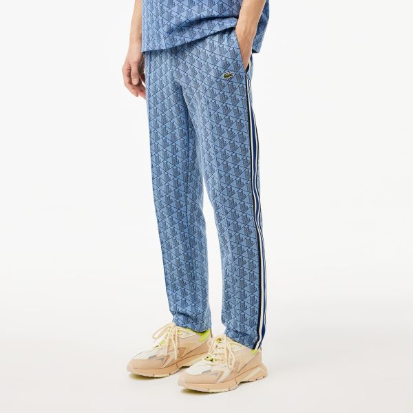 Lacoste Paris Jacquard Monogram Trainingsbroek Blauw