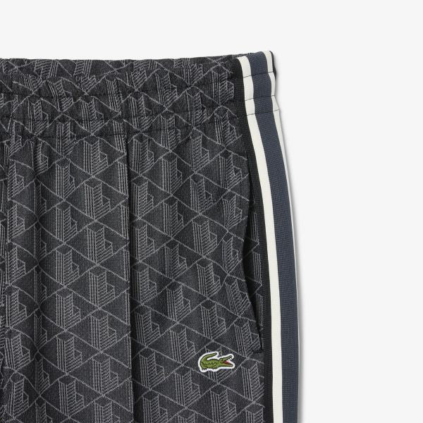 Lacoste Paris Jacquard Monogram Trainingsbroek Zwart
