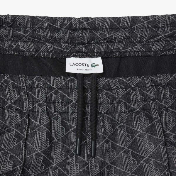 Lacoste Paris Jacquard Monogram Trainingsbroek Zwart