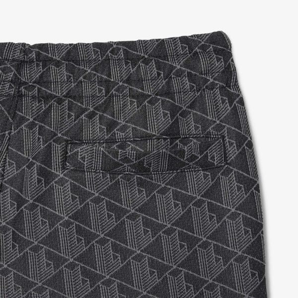 Lacoste Paris Jacquard Monogram Trainingsbroek Zwart